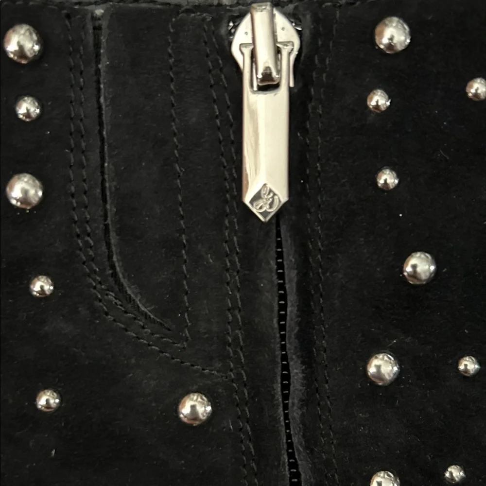 Sam Edelman Studded Black Ankle Boots - Picture 5 of 5